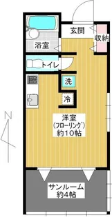 杏コートWEST【3階】の間取り
