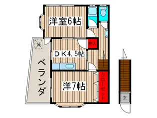 コ-ポ小宮【2階】の間取り
