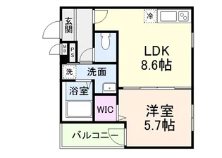 フジパレス住吉遠里小野V番館【1階】の間取り
