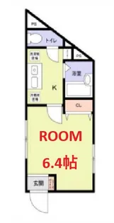 イニッツィオ永田南【4階】の間取り