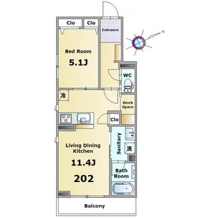 プリムヴェール【2階】の間取り