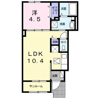 グレーシアI【1階】の間取り