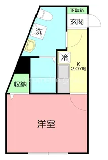 グラスプラス秦野本町【1階】の間取り