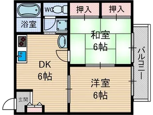 ベル・クレスト【1階】の間取り