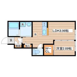 グランヴィラ八本松【1階】の間取り