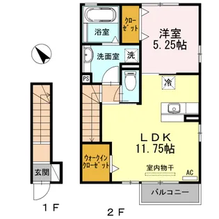 メルローズ【2階】の間取り