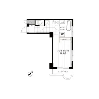 セブンスターマンション門前仲町【5階】の間取り