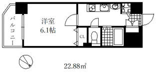 プレサンス神戸プレシャス【2階】の間取り