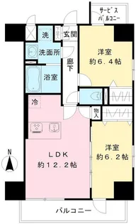 モンサラット府中【12階】の間取り