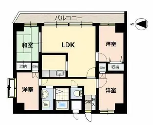 エンゼルハイム大森町第7【3階】の間取り