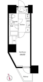 Log品川サンズ(ログ品川サンズ)【9階】の間取り