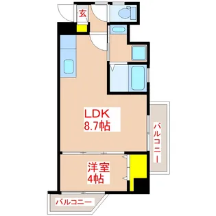RAISE GARDEN【8階】の間取り