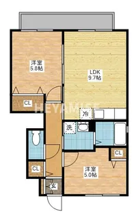 メゾン・ラ・パトリア A【1階】の間取り