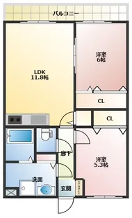 ラフィーネTAMAIII【3階】の間取り