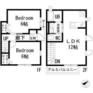 レクエルド デ セレッソ【1階】の間取り