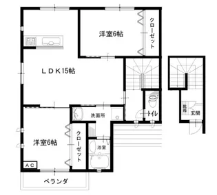 ルネス吉岡46号地【2階】の間取り