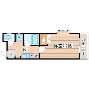 シティビル仙台【4階】の間取り