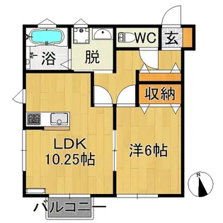 レジデンス山崎II【2階】の間取り