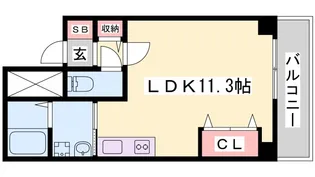 TKD北条口【7階】の間取り