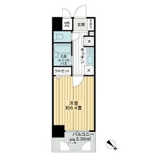 メインステージ巣鴨【8階】の間取り