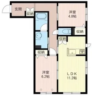 オハナテラス成増【2階】の間取り