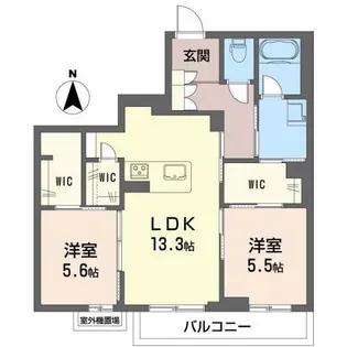 Bush Clover **【2階】の間取り