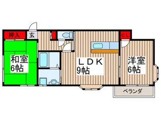 セレサ常盤平【2階】の間取り