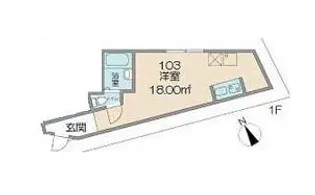 サレーテフェリーチェ豪徳寺I【1階】の間取り