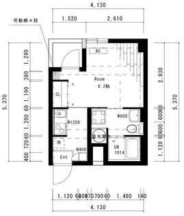 コスモ大井町【3階】の間取り