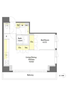 プライムメゾン文京本郷【9階】の間取り