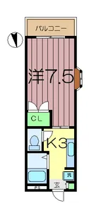 アルカディア【3階】の間取り