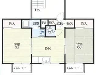 ドリーム河辺【2階】の間取り