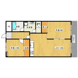 苔口マンション【3階】の間取り