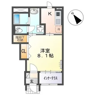 仮)スターテラスII伴東【1階】の間取り