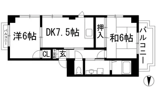 K s Court甲東園(ケーズコート甲東園)【2階】の間取り