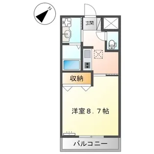 ネストかちどき橋【1階】の間取り