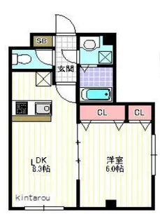 ウィングテラス実籾【1階】の間取り