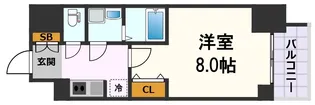 CREST TAPP新栄【7階】の間取り