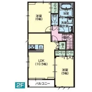 ウィンディタウン貝島II【2階】の間取り