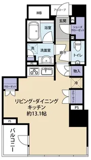 クレッセント三鷹ザ・タワー(エルヴェ三鷹)【18階】の間取り