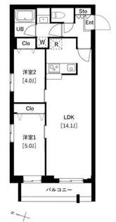 タスキプライムテラス中村橋【3階】の間取り