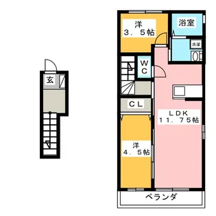 マイハイム A【2階】の間取り