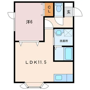 ヴィーナスヴィレッジ弥生【1階】の間取り