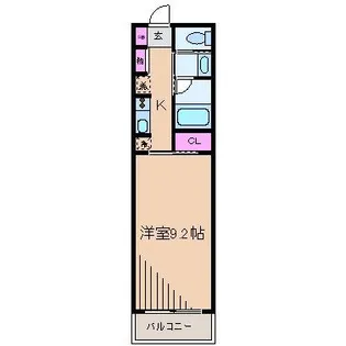 AXIS元住吉【3階】の間取り