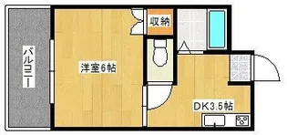 コーポ・アセッツ38【2階】の間取り