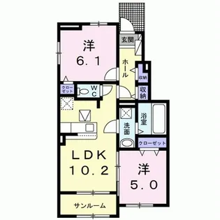 スカイロード【1階】の間取り
