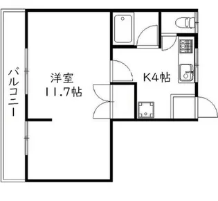 ラ・シャンブル【2階】の間取り