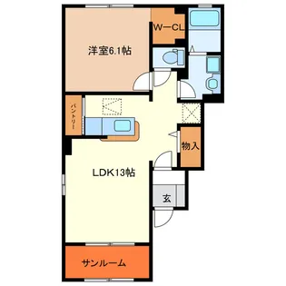 グランドール AOYAMA【1階】の間取り