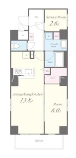MEIN SCHLOSS亀戸【3階】の間取り