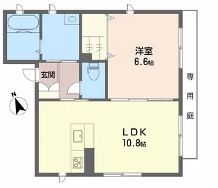Larkin 2nd【1階】の間取り